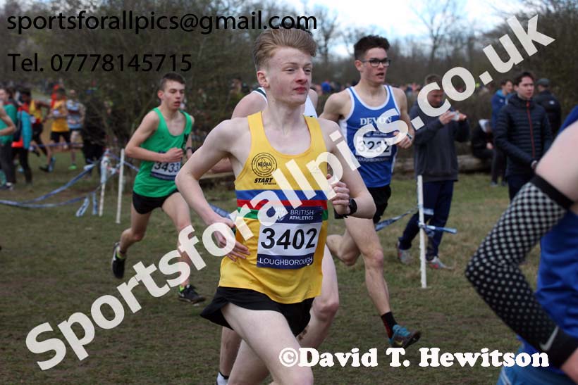 Mens under-17s 2019 British Athletics Inter Counties Cross Country, Prestwood Hall, Loughborough. Photo:  David T. Hewitson/Sports for All Pics